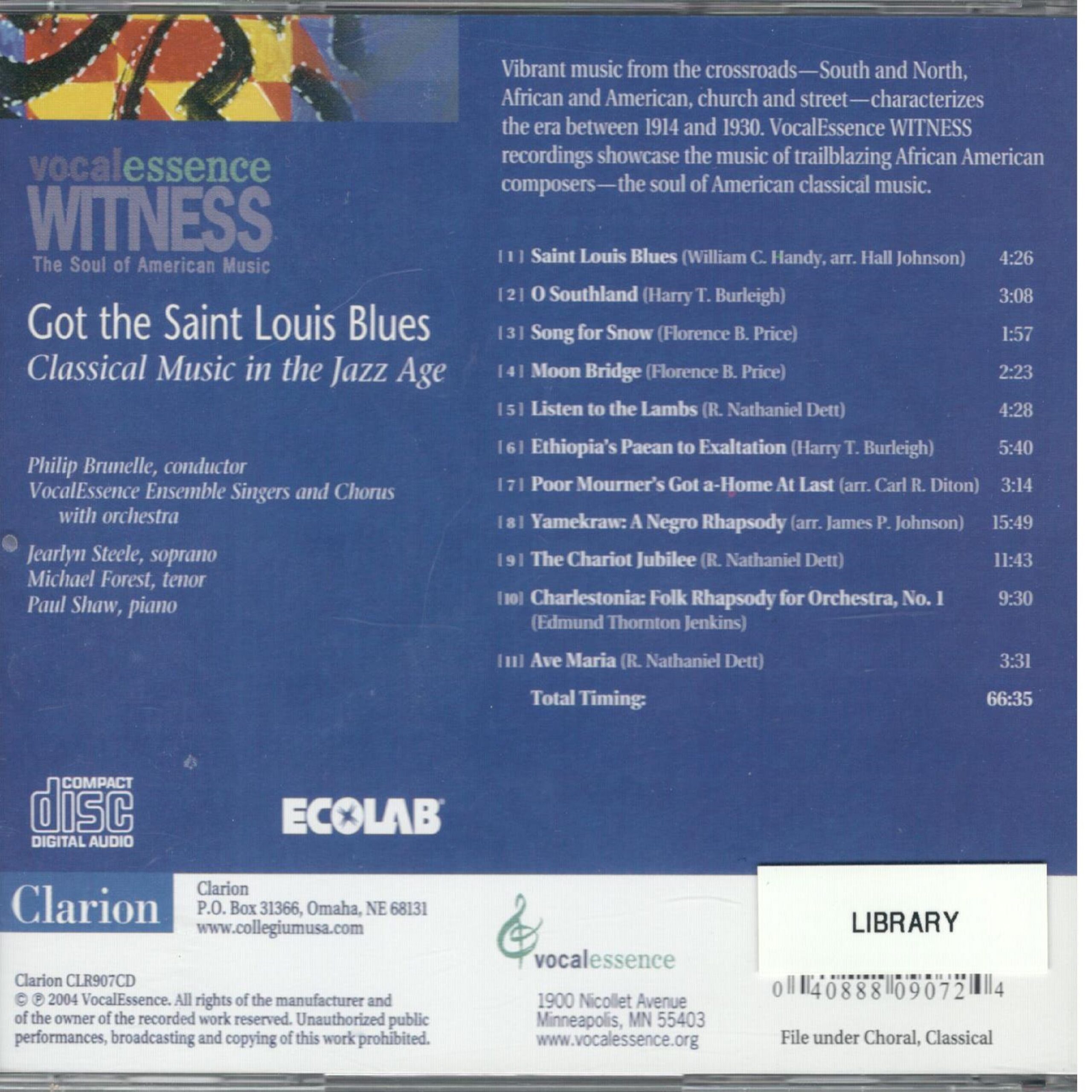 Got the Saint Louis Blues: Classical Music in the Jazz Age - Image 2