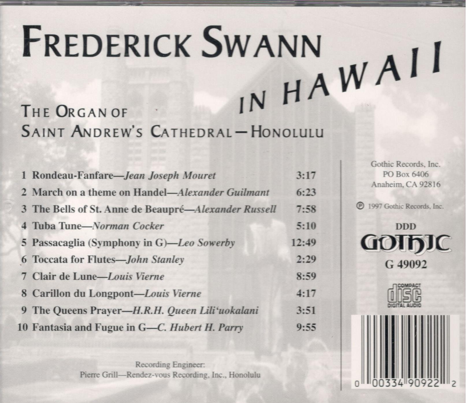 Frederick Swann In Hawaii - Image 2