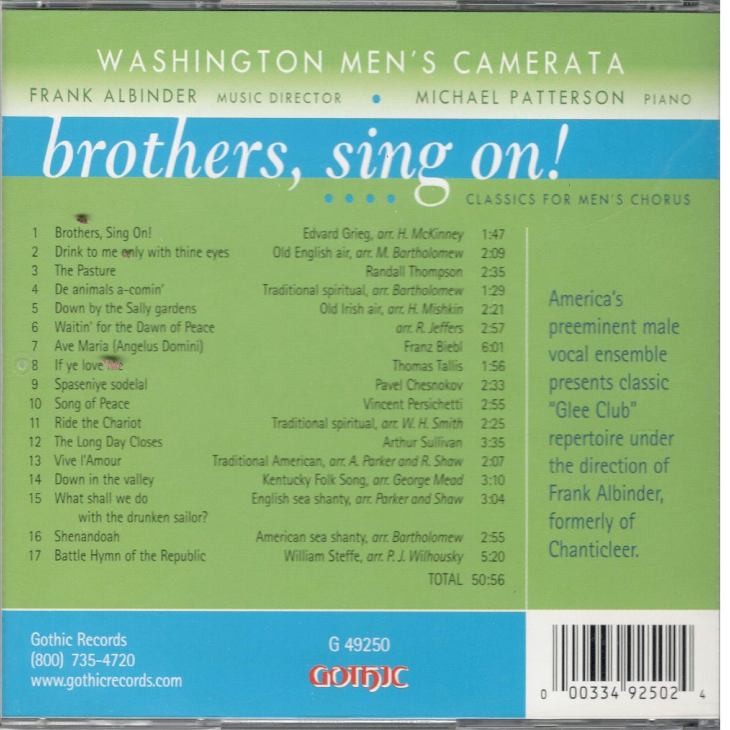 Brothers Sing On! Classics for Men's Chorus - Image 2