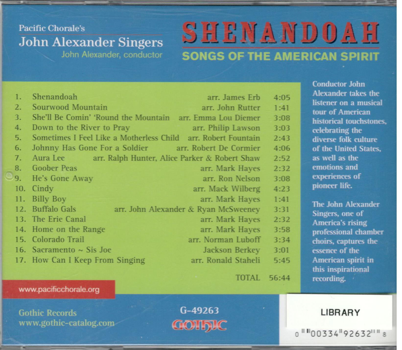 Shenandoah: Songs Of The American Spirit - Image 2