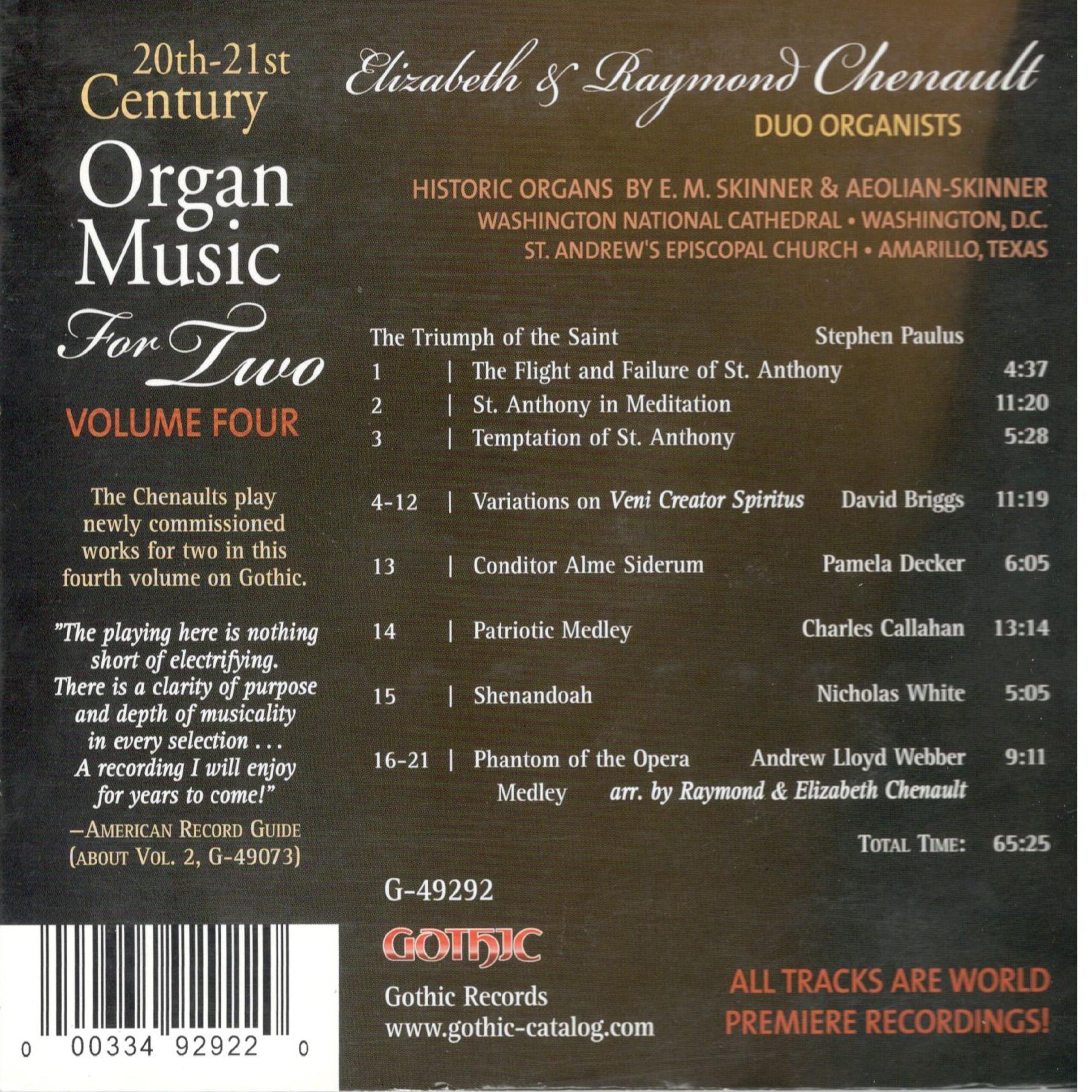 20th & 21st Century Organ Music for Two, Vol. 4 - Image 2