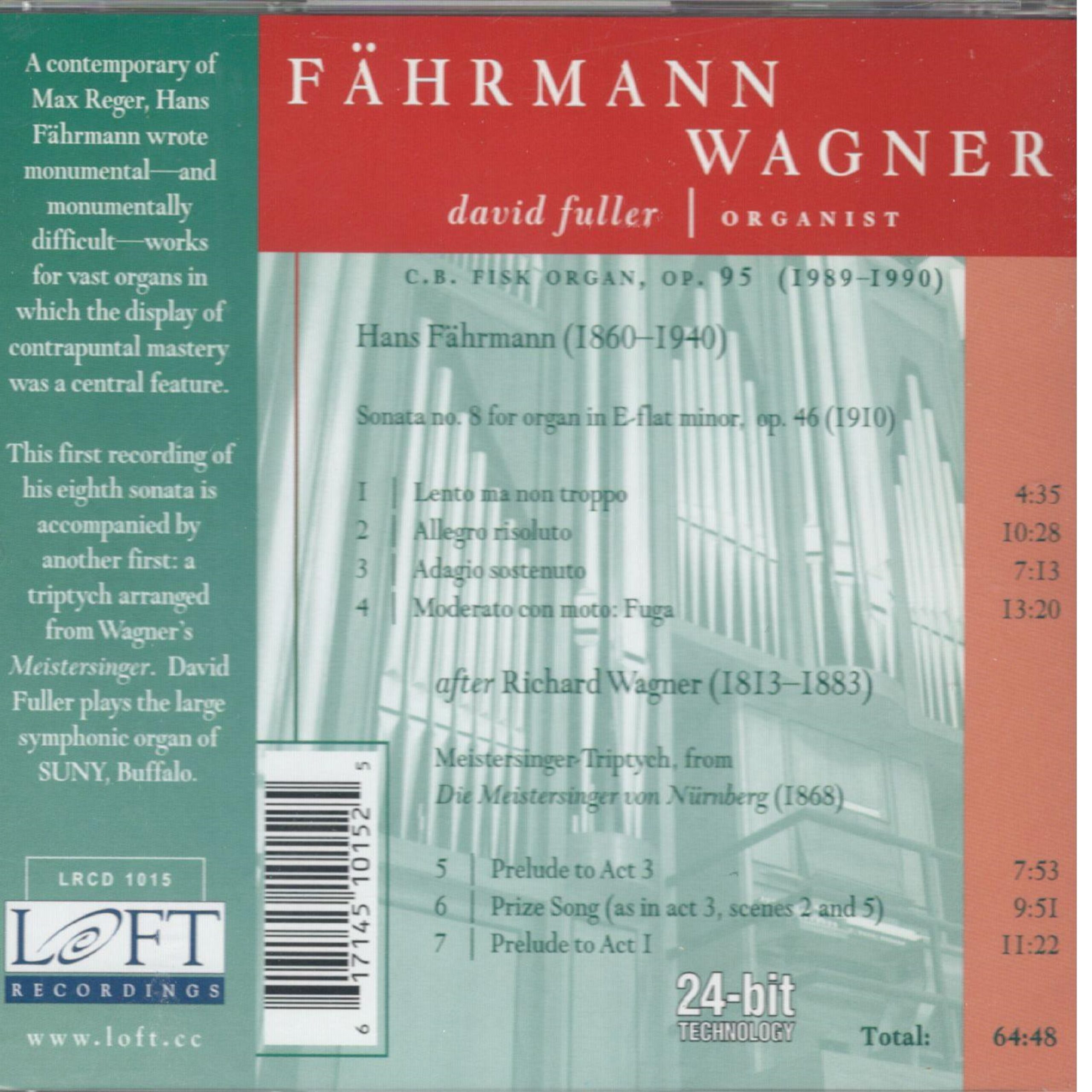 Fährmann: Eighth Sonata; Wagner- Meistersinger-Triptych - Image 2