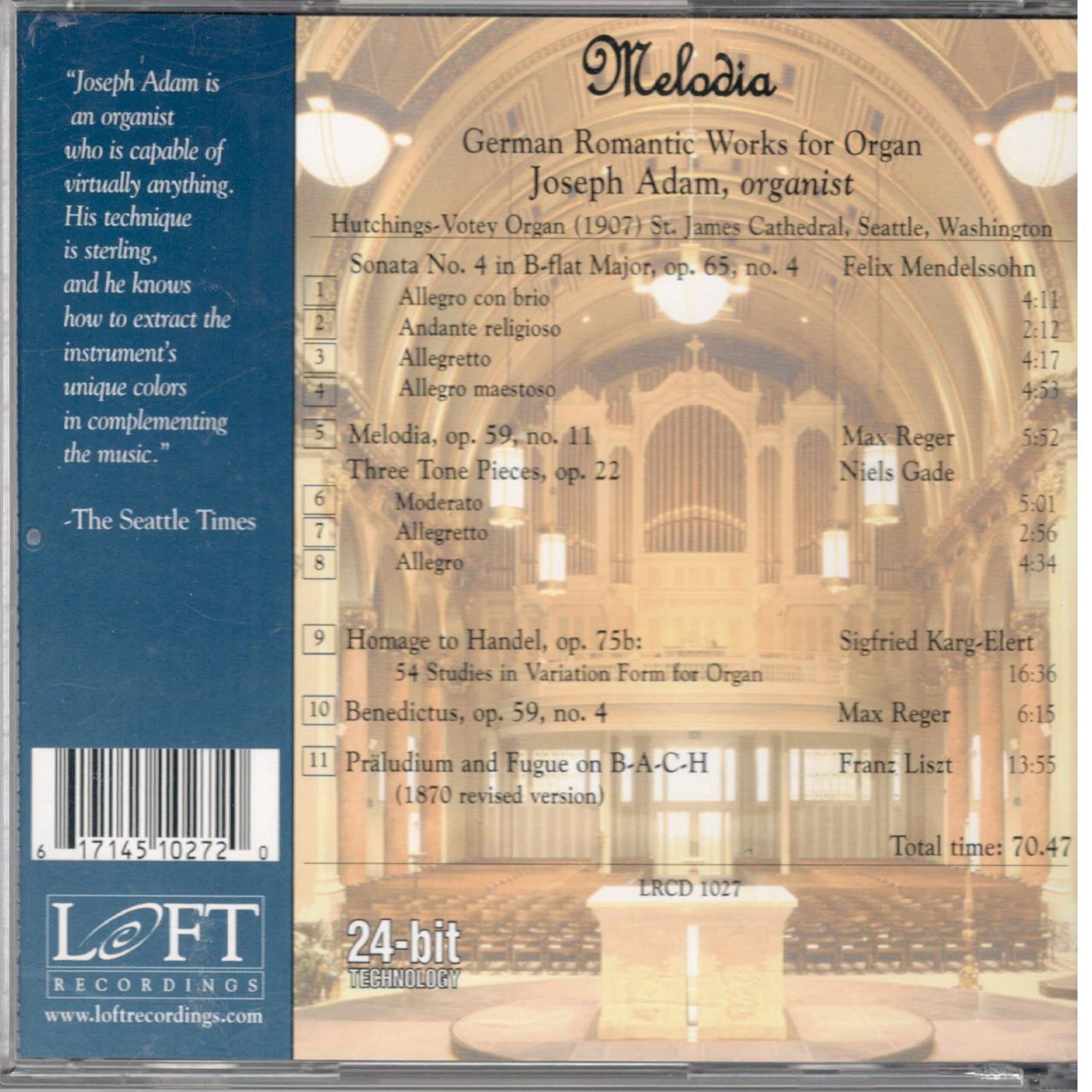 Melodia: German Romantic Works for Organ - Image 2