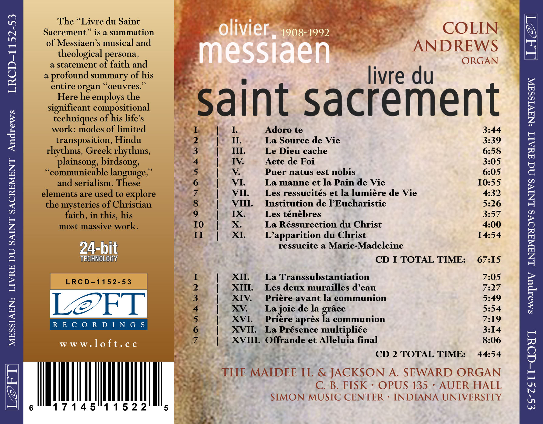 Messiaen: Livre du Saint Sacrement