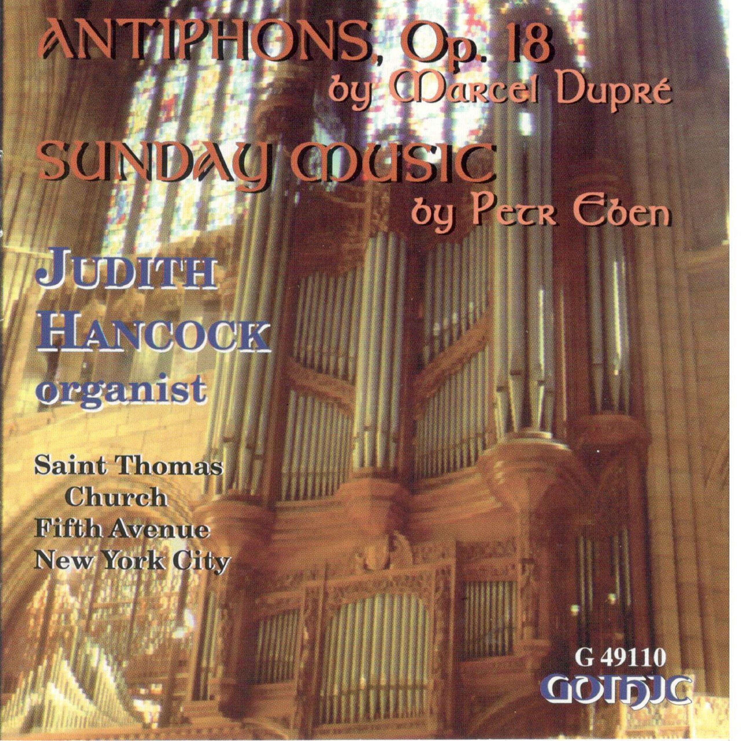 Dupré: Antiphons; Eben: Sunday Music